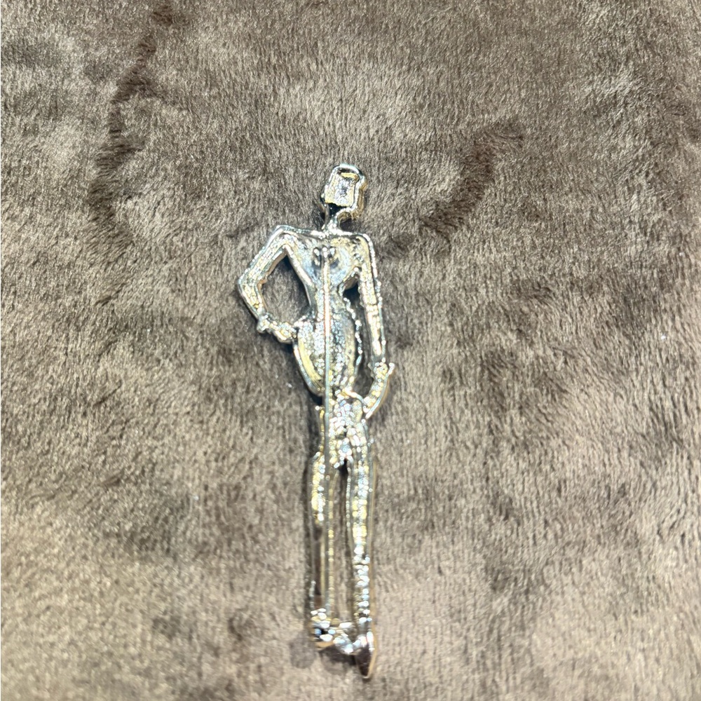Gold Figurine Brooch
